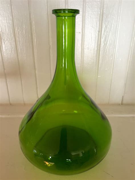 Green Glass Wine Decanter Green Glass Glass Decanter By Speckadoos