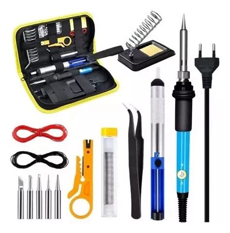 Kit Electrico Cautin V W Regulable Aceccorios Soldadura Cuotas