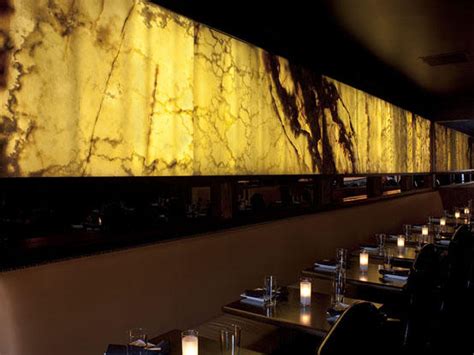 Seattle Onyx stone slabs: Onyx installations backlit