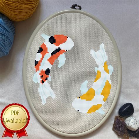 Koi Fish Cross Stitch Pattern PDF Etsy