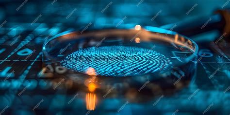 Premium Photo | Analyzing a Fingerprint in Forensic Crime Scene ...