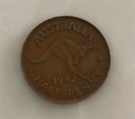 Rare Vintage Coin Collection Australian Pre Decimal Half Penny