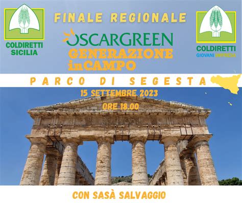 Al Parco Di Segesta L Oscar Green Coldiretti Giovani Impresa Sicilia