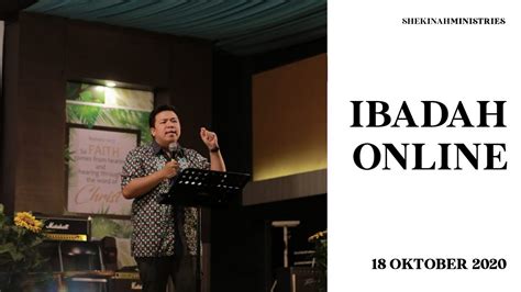 Ibadah Online Gpdi Shekinah 18 Oktober 2020 Youtube