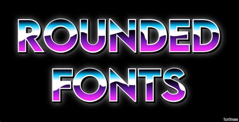 Rounded Fonts Text Effect and Logo Design Font