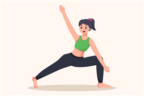 Female Yoga Exercise Design Illustration Graphic by arsalangraphic999 ...