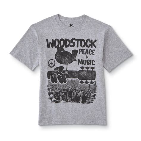 Woodstock Boys Graphic T Shirt Peace And Music