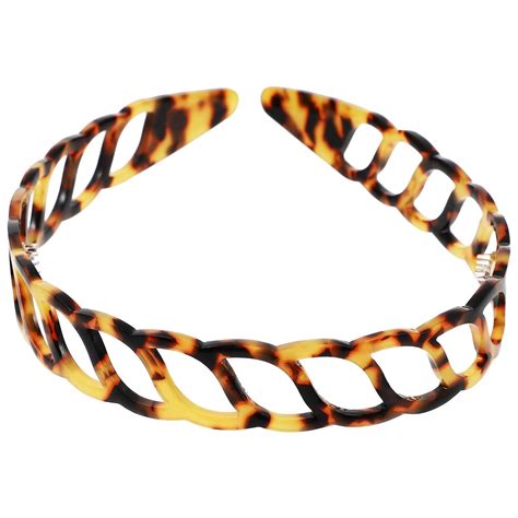 Lurrose French Tortoise Shell Headband Celluloid Acetateh