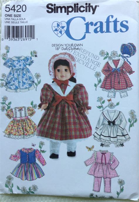 Design Your Own 18 Inch Doll Clothes Simplicity Pattern