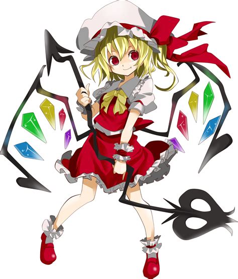 Safebooru 1girl Absurdres Blonde Hair Fang Flandre Scarlet Gintarou