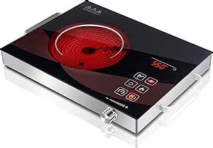 SizzleCook Infrared Single Burner Electric Stove Portable Small Counter Top Hot Plate For