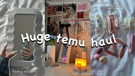 Huge Temu Unboxing Room Decor Cute Finds ASMR Aesthetic