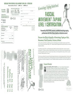 Fillable Online KINESIOLOGY TAPING REDEFINED FASCIAL MOVEMENT Fax