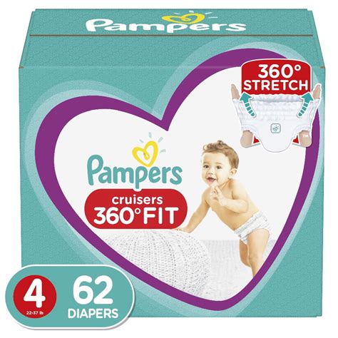 Pampers Cruisers 360 Fit Diapers Size 4 62 Count