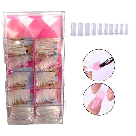 Dual forms tips για Acrygel 100Pcs Tapandaola gr