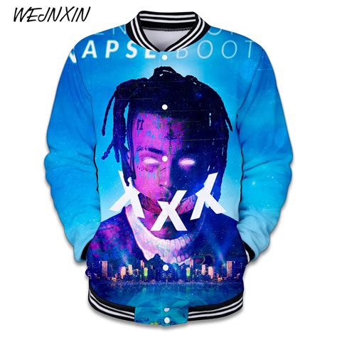 Wejnxin Rip Rapper Singer 3d Xxxtentacion Baseball Jacket Men Women Couple Hoodies