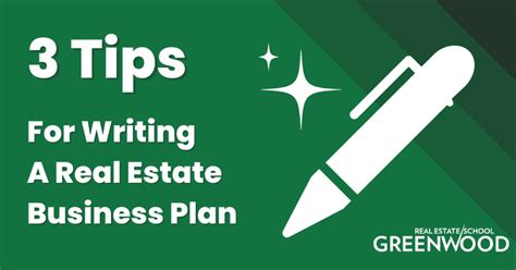 Tips For Writing A Real Estate Business Plan Greenwood Real Estate