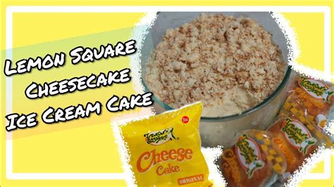 Lemon Square Cheesecake Ice Cream Cake Refrigerated Cake Youtube