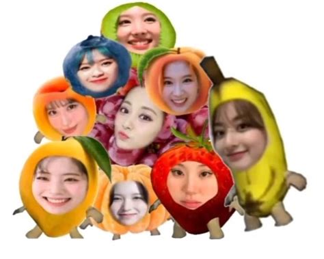 A Group Of People With Different Faces On Their Heads All Wearing