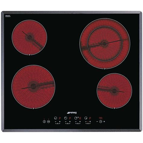 Smeg 24 Inch Drop In 4 Burner Radiant Ceramic Electric Cooktop