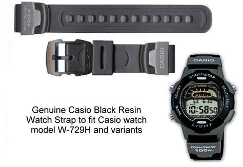 Casio Watch Straps Genuine Replacement Casio Watch Straps For W 729h