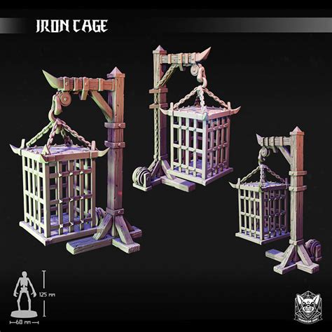 Iron Cage Dungeon Dog 3d Kiee Shop