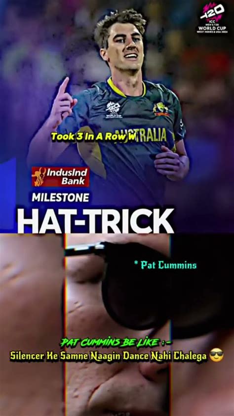 Pat Cummins Hat Trick Youtube