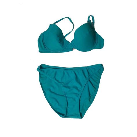 Aqua Blue Naturana Bikini Set Size 14 Naturana Depop