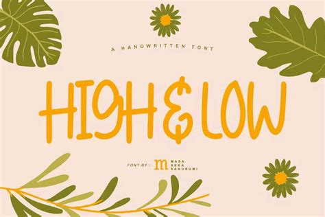 High And Low Font Dfonts