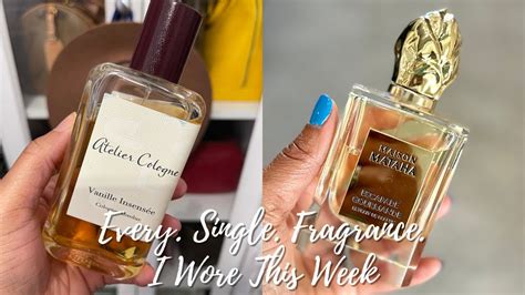 What I Wore This Week Fragrance Rotation Youtube