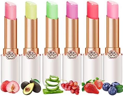 Amazon Firstfly Pack Of 6 Crystal Flower Jelly Lipstick Long