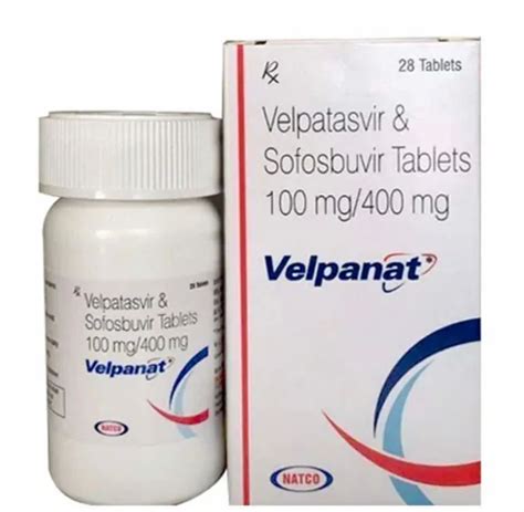 Sofosbuvir 400 Mg Velpatasvir 100mg Tablets At Rs 18000 Bottle