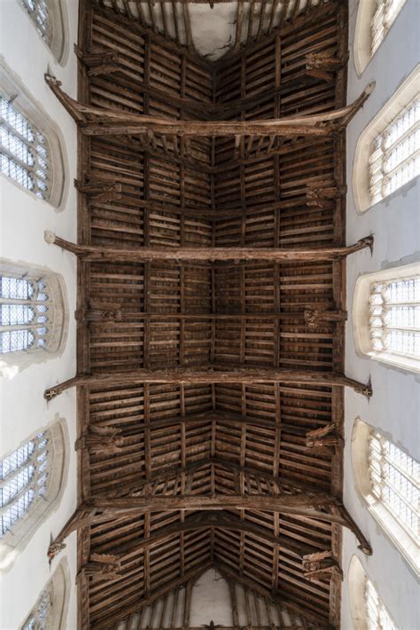 St Andrew Isleham Cambridgeshire The Hammerbeam Nave Roof Seen From