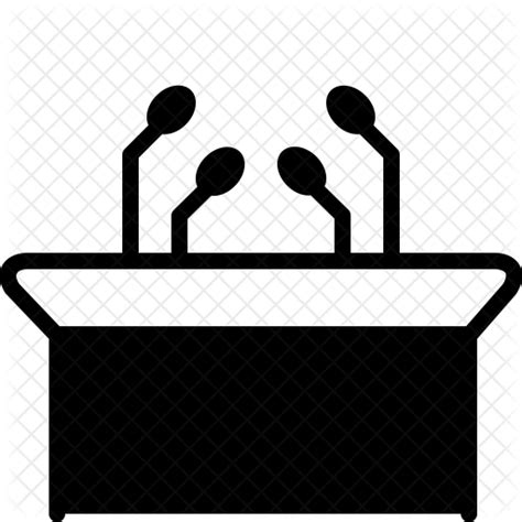 Podium Icon Press Conference Icon 512x512 Png Clipart Download