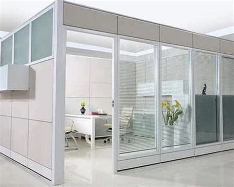 Aluminium Office Partition Fabrication Work In Pithampur On Site At