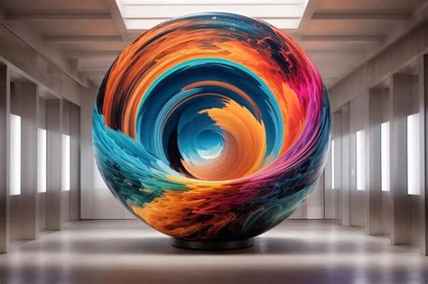 Premium Ai Image Metaverse Digital Art Gallery Abstract Virtual