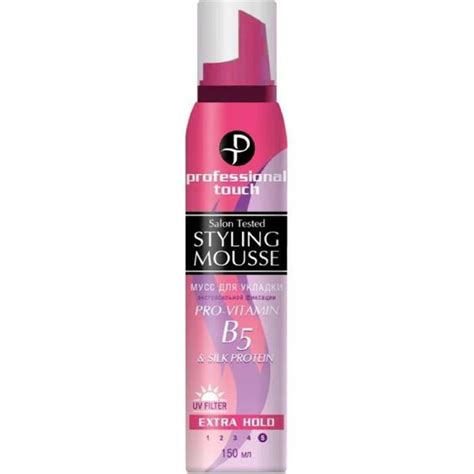 Мусс для волос «Professional Touch» B5&Silk Protein экстрасильной ...
