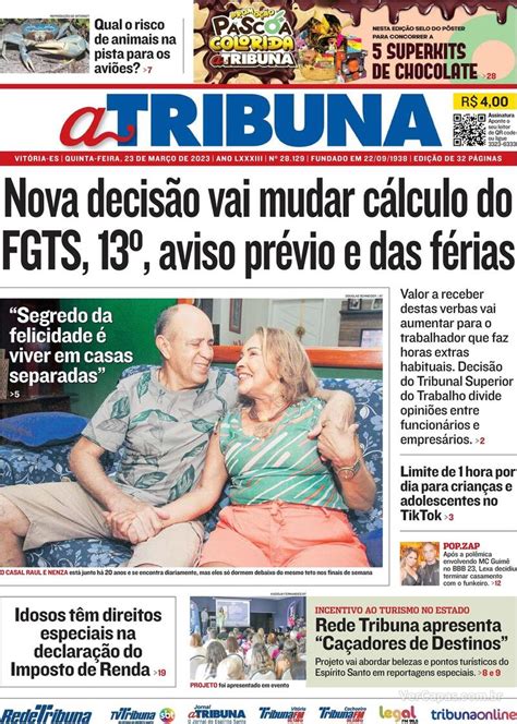 Capa A Tribuna Quarta De Junho De