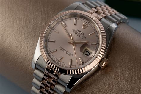 Rolex Datejust Watches Ref 116231 Rose Gold And Steel Rolex Service