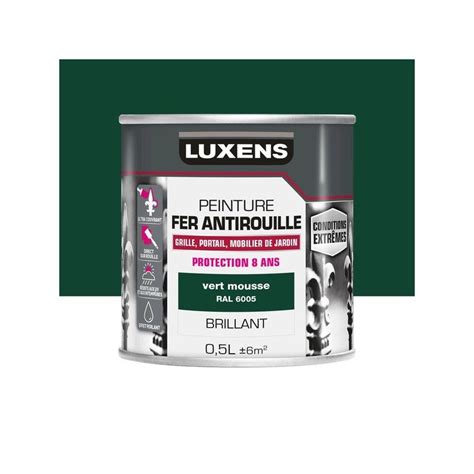 Peinture Fer Ext Rieur Luxens Vert Mousse Glossy L Sanifer