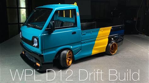 Wpl D Suzuki Carry Kei Truck Drift Build And Test Run On Drift Track