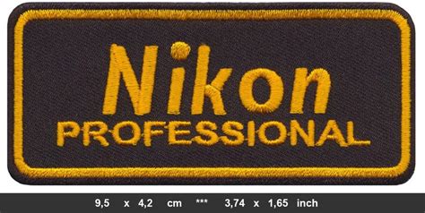 Nikon Professional Iron Sew On Cotton Patches Slr Reflex