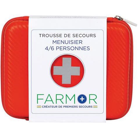 Trousse De Secours Menuisier 6 Personnes FARMOR Manutan Fr