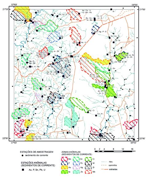 Mapa Geoqu Mico Zonas An Malas E Anomalias Pontuais De