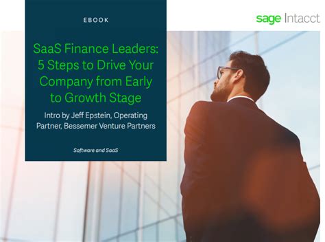 SaaS Finance Leaders 5 Steps To Drive Your Company From Early To