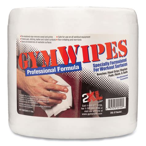 2xl Gym Wipes Professional 1 Ply 6 X 8 Unscented White 700pack 4