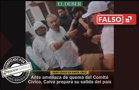 El Deber No Public Que El Presidente C Vico De Santa Cruz Prepara Su