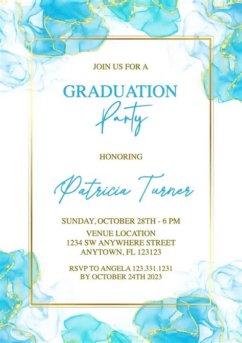 Graduation Party Template Free Graduation Invitation Templates Invitanku