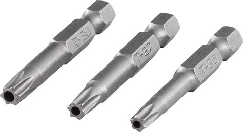 Wolfcraft Bit Set Torx Mit Bohrung Gr E Tlg I