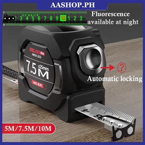 5m75m10m Steel Measuring Tape Fluorescerous Portable Self Lock Tape